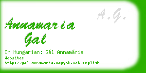 annamaria gal business card